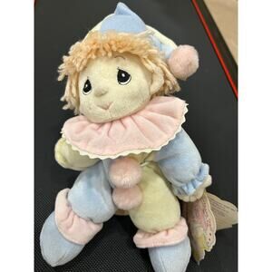 Precious Moments 1999 Happy Birthday plush clown with stand